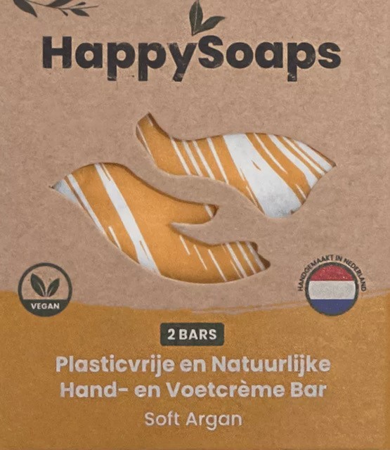 Happy Hand- en Voetcréme Bar Soft Argan